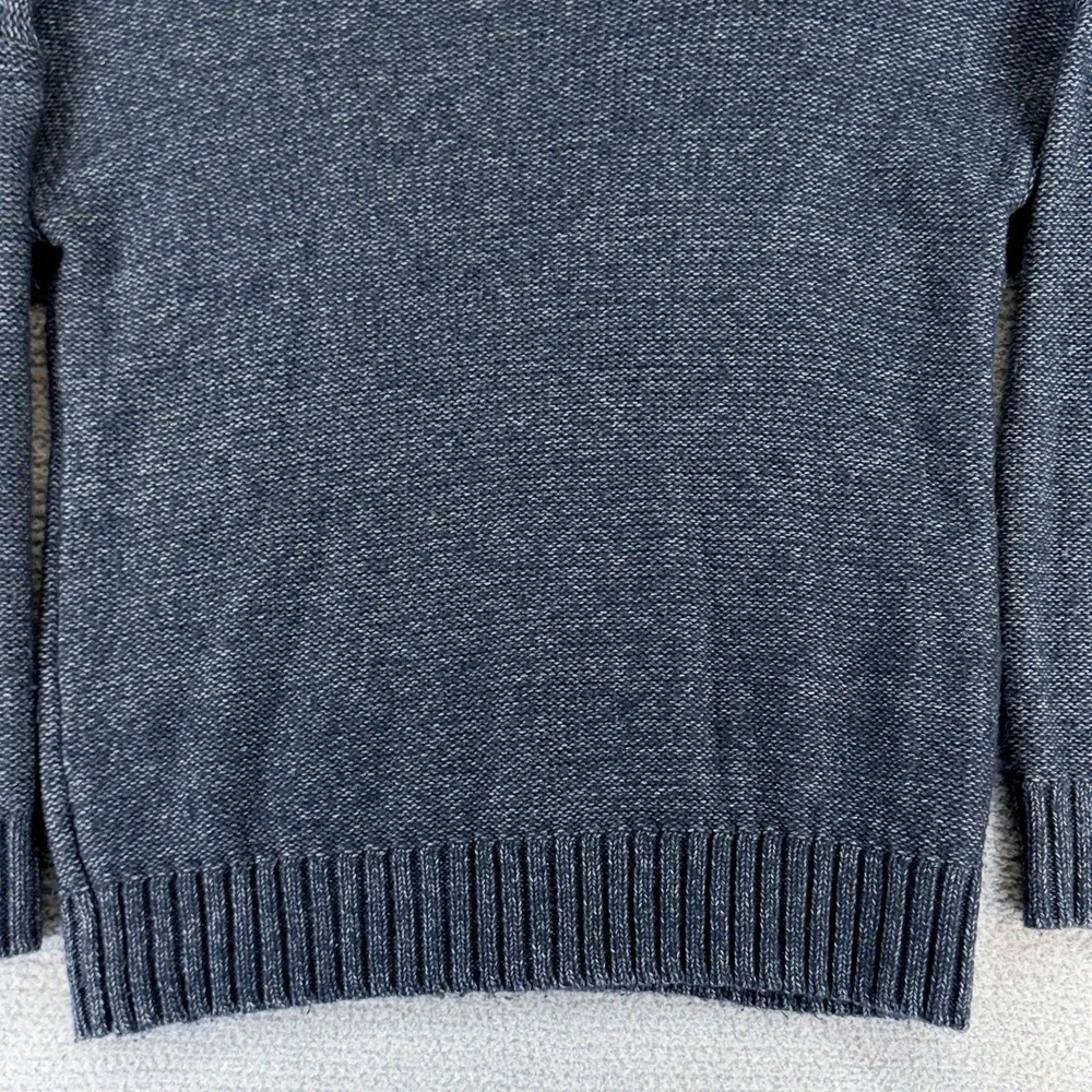 Banana Republic Cable Knit Sweater Mens Medium Blue Knarl Fisherman Preppy